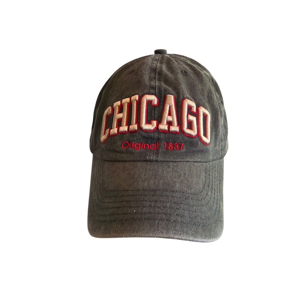 Robin Ruth Baseball Cap Gray Chicago Original 1837 Embroidered Adjustable Hat